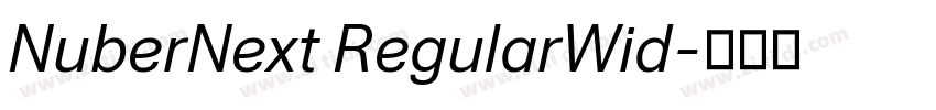 NuberNext RegularWid字体转换 NuberNext RegularWid字体转换